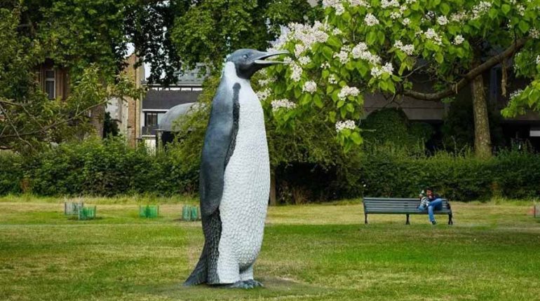 bonnie sculpture-Bronze&Resin Animal Sculpture Penguin Sculpture