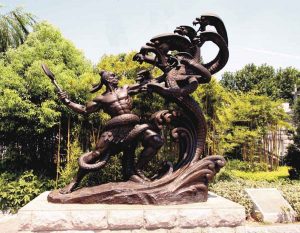 bonnie sculpture-Chinese Myth Bronze Statue900x700