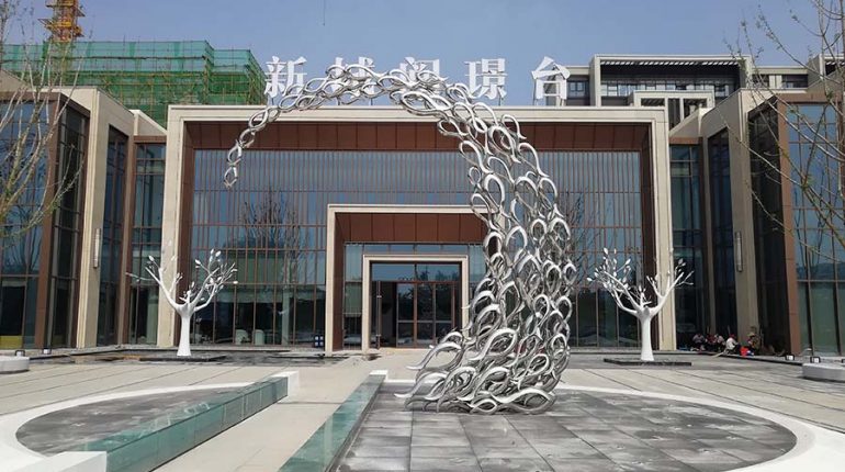 bonnie sculpture-Metal Sculpture Stainless Steel Fish Sculpture