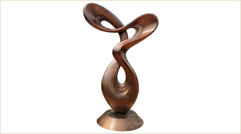 bonnie sculpture-Modern Metal Abstract Sculpture Wrought Copper Sculpture770x430