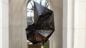 bonnie sculpture-Modern Metal Sculpture Wrought Copper Sculpture Space Sculpture770x430
