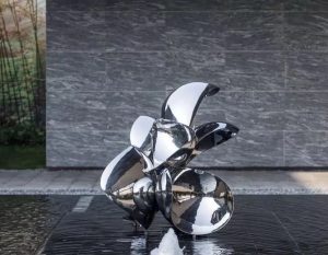 bonnie sculpture-Modern Stainless Steel Sculpture Water Feature Sculpture