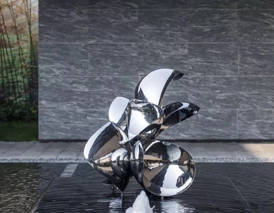 bonnie sculpture-Modern Stainless Steel Sculpture Water Feature Sculpture